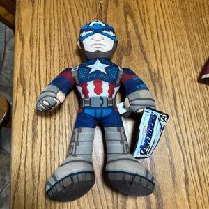 Avenger Captain America Plush with Blue and Red